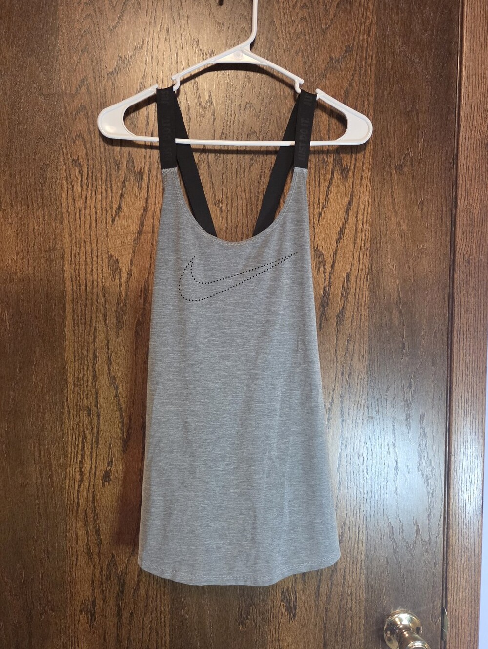 Nike Gray Racerback Tank with Black Straps